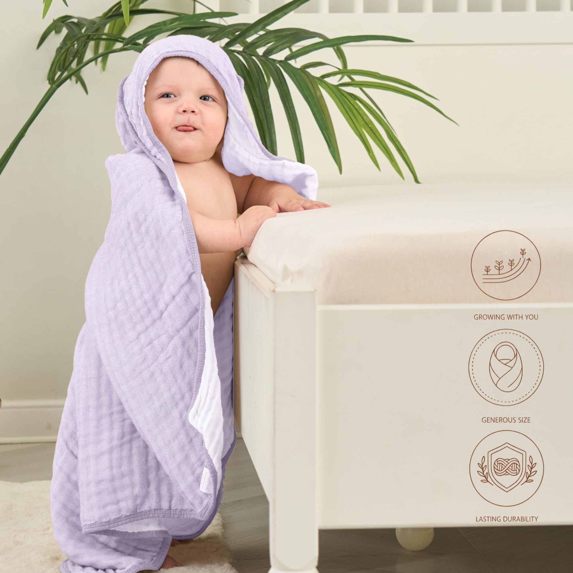 HardNok baby towels are machine-wash friendly and retain softness over time