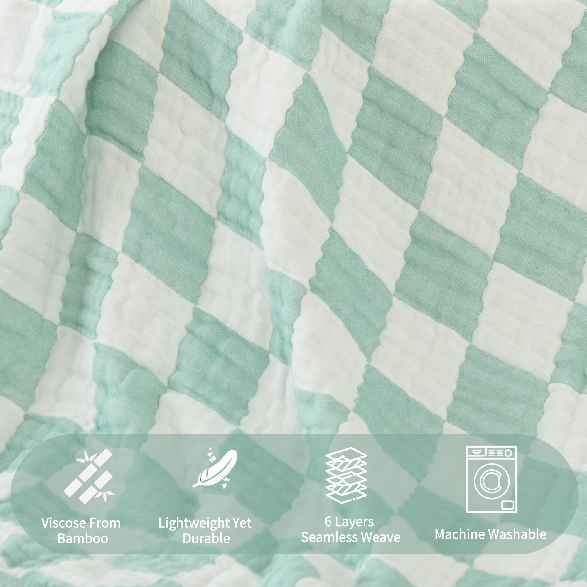 HardNok Ultra Soft Muslin Baby Blanket close-up fabric shows softness.