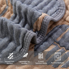 HardNok Ultra Soft Muslin Blanket 43x43 inches demonstrates a growing baby’s snug, adaptable wrap.