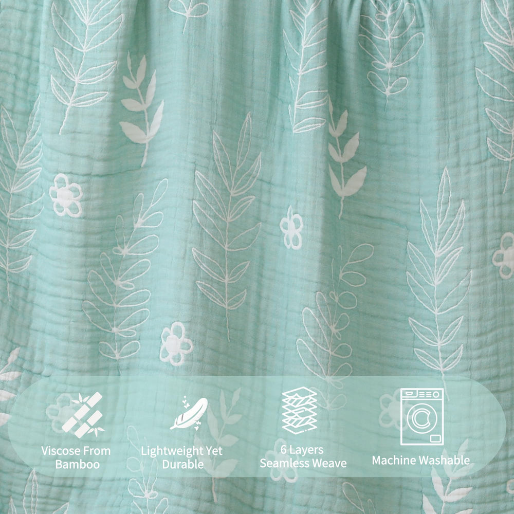 HardNok Leaf Floral Blanket folded setup adds stylish nursery accent and breathable warmth.