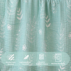 HardNok Leaf Floral Blanket folded setup adds stylish nursery accent and breathable warmth.