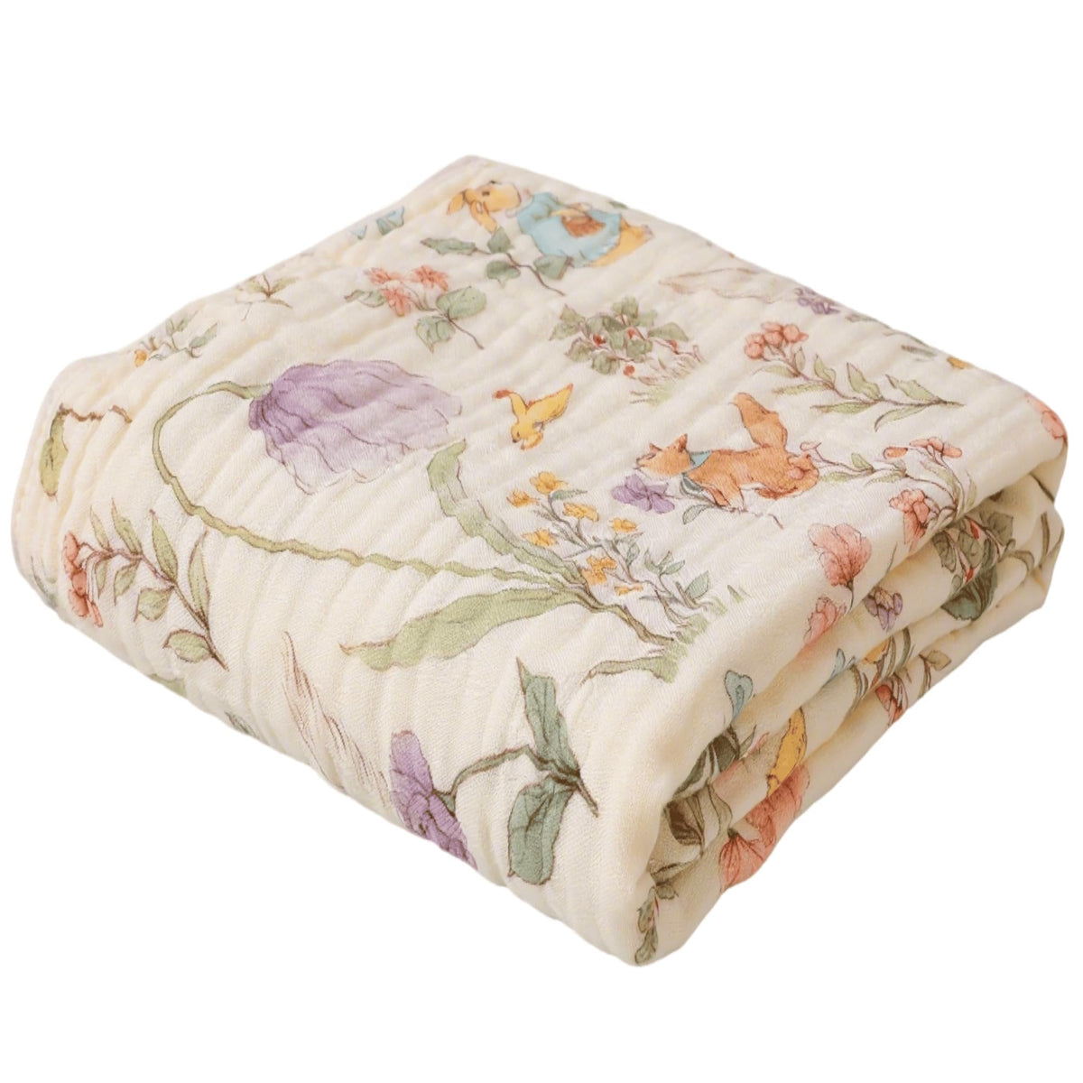 HardNok Ultra-Soft Muslin Blanket woodland design close-up shows premium fabric softness.