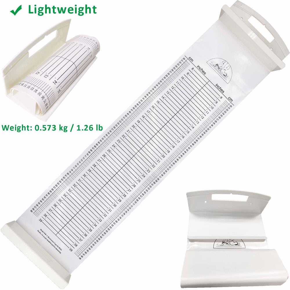 HAREAR measuring mat folded portable ready for storage or travel.