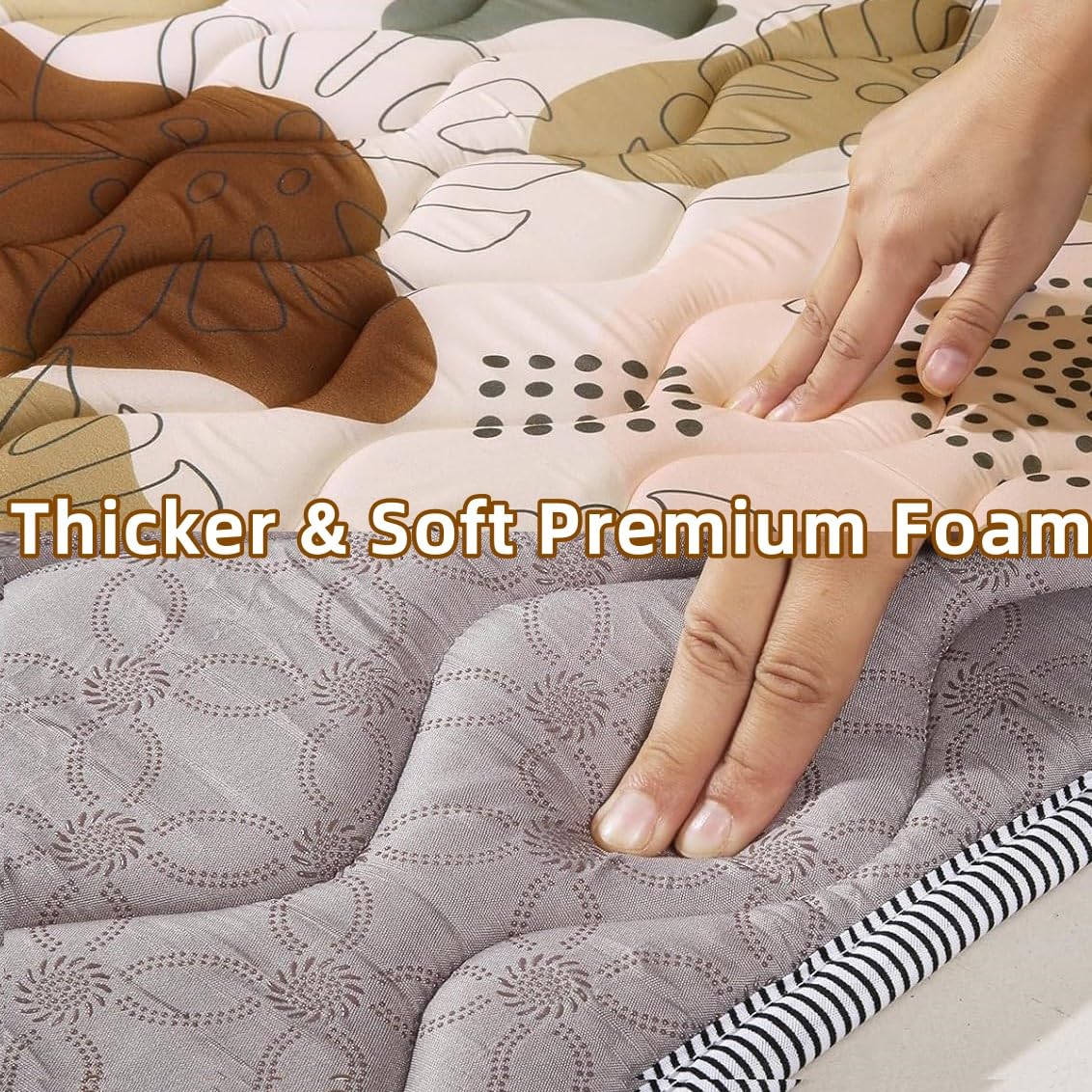 Harmon Wandyer baby play mat for playpen creates safe, soft play areas.