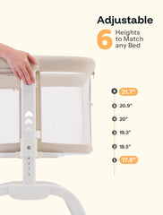 HARPPA Cuddly Bassinet anti-spitting up incline for gentle positioning