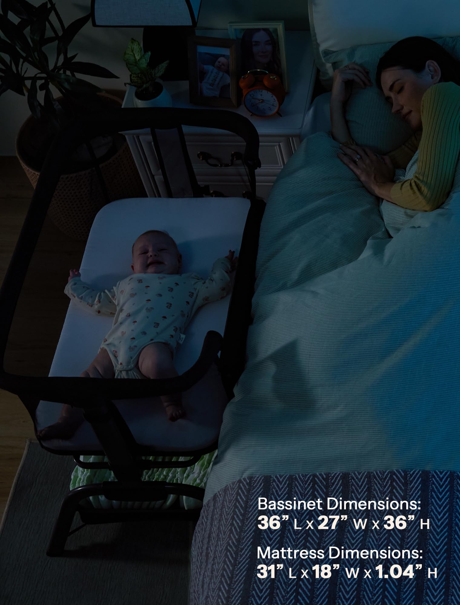 HARPPA Cuddly Bassinet waterproof mattress and breathable sheet for comfort
