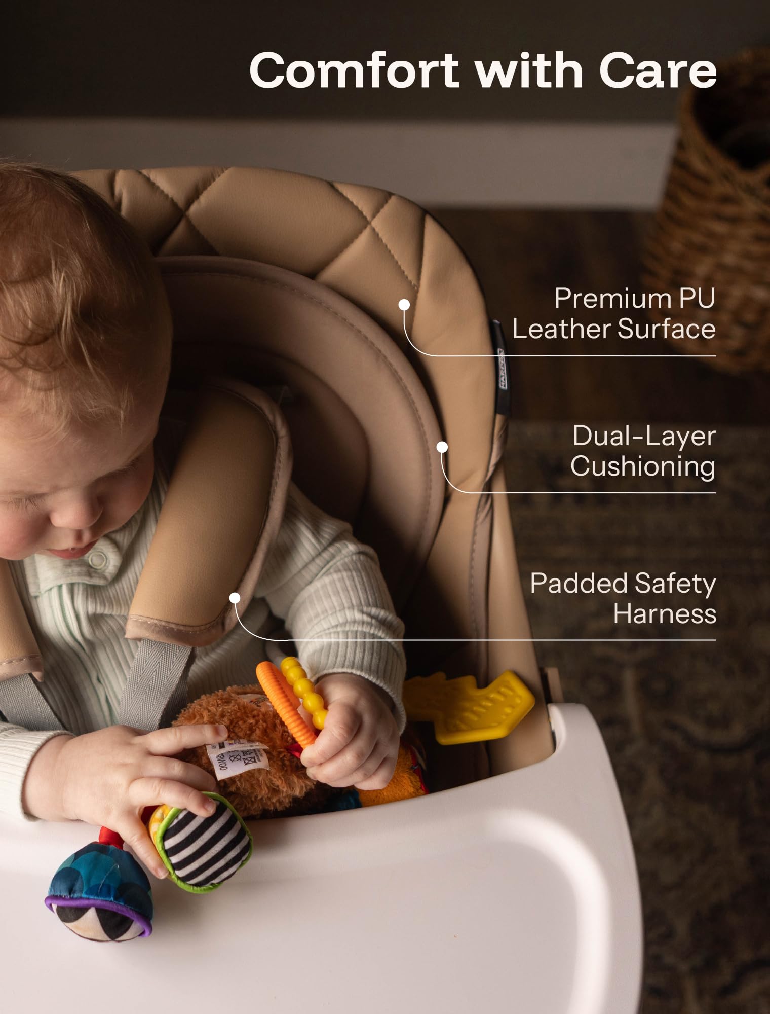HARPPA waterproof seat cushion wipes clean after spills