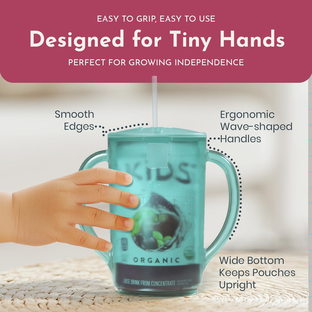 Harrington Baby No Squeeze Pouch Holder pack-2 provides quick, practical cleanup for busy families