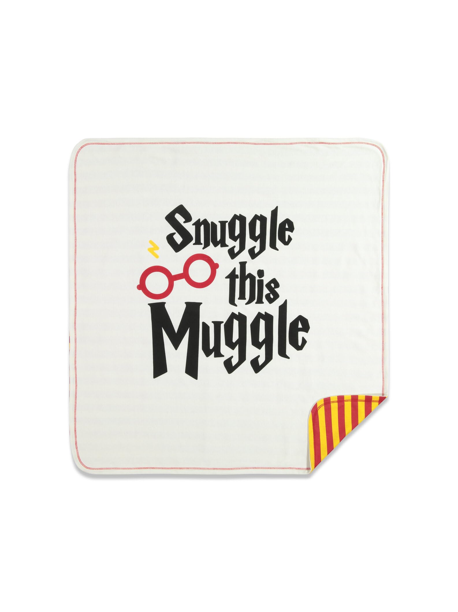 Harry Potter burp cloth demonstrates gentle protection during feeding