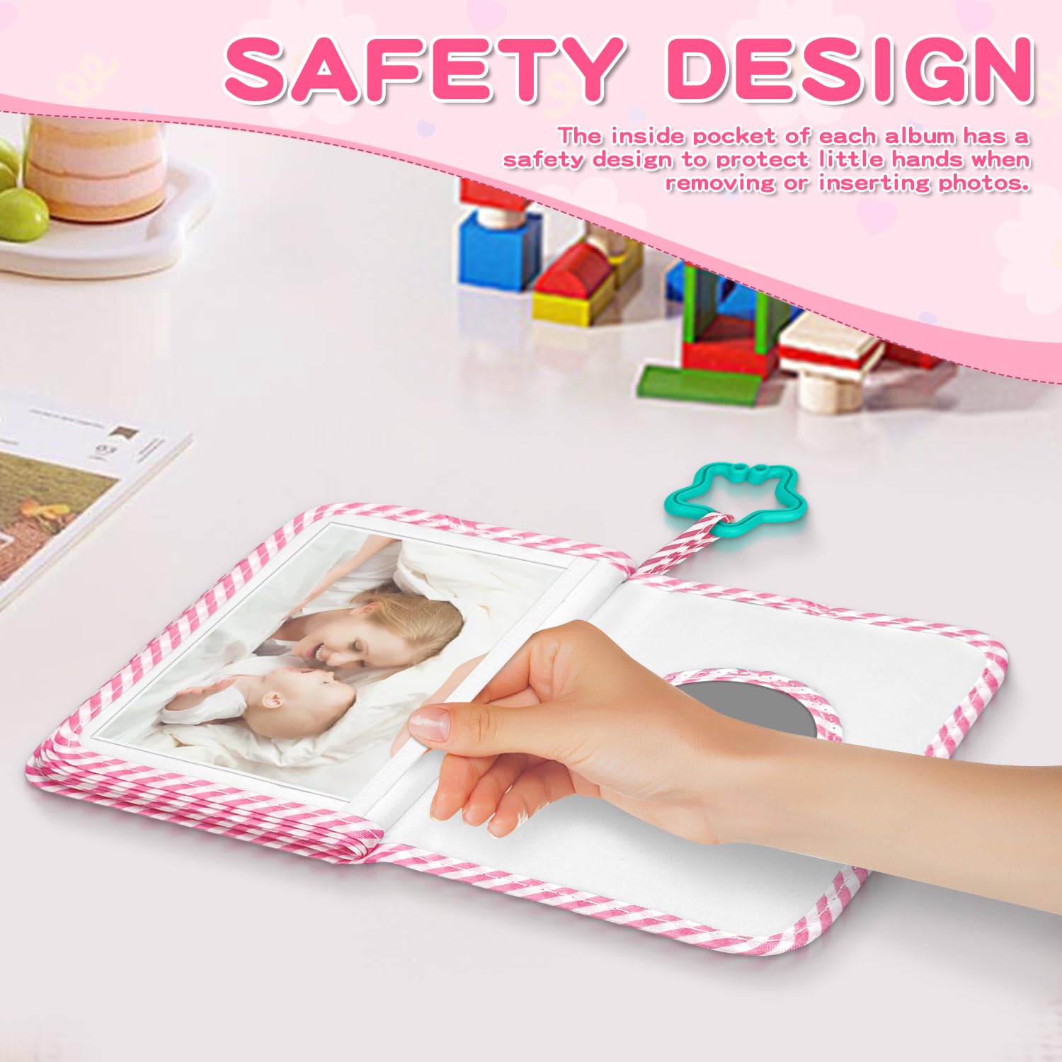 HarvMax crib attachment demonstrates secure fabric loops for on-the-go memory keeping