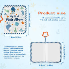 HarvMax Baby's First Family Album pages closeup highlighting 4x6 photo slots