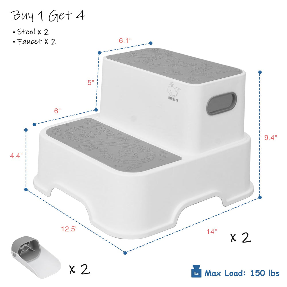 Harwaya lightweight step stool easy to move between rooms.