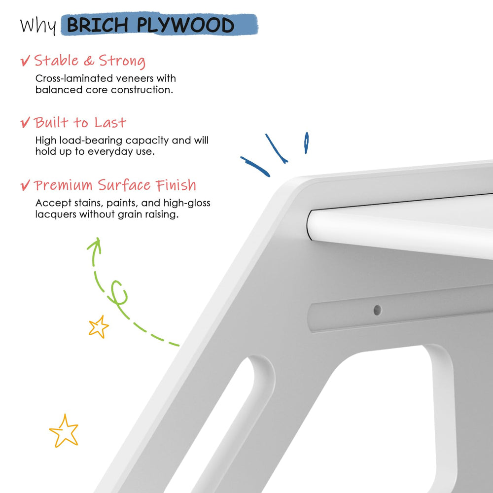 Harwaya stool easy to wipe down with damp cloth