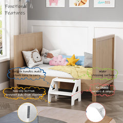 Non-slip rubber feet on Harwaya stool for safety
