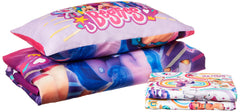 Hasbro My Little Pony comforter with reversible design for two bedtime looks.
