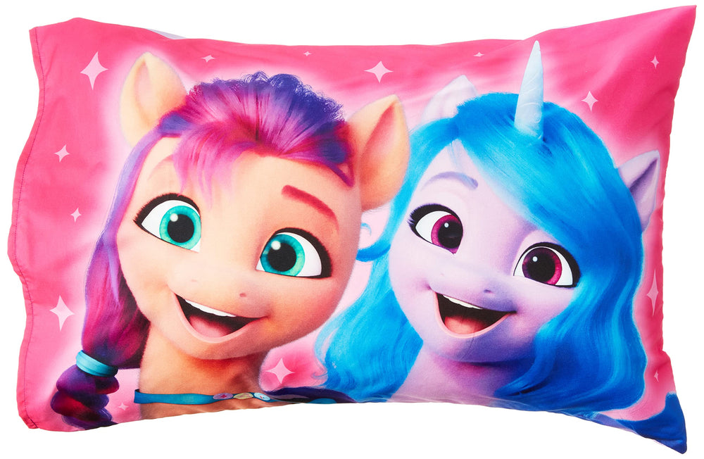 Hasbro My Little Pony flat sheet with bright colors for cozy nights.