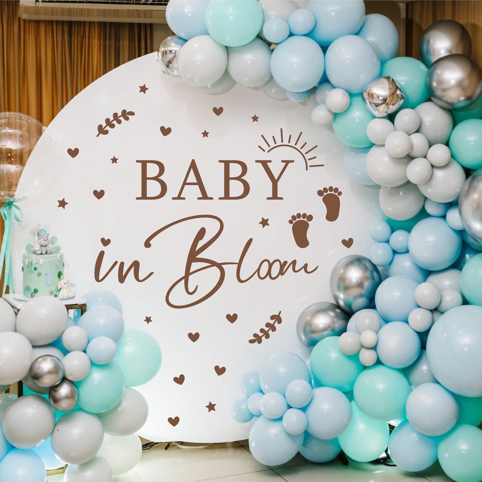 HATARU bloom decals detail showcasing decorative blossoms for nursery-style looks.