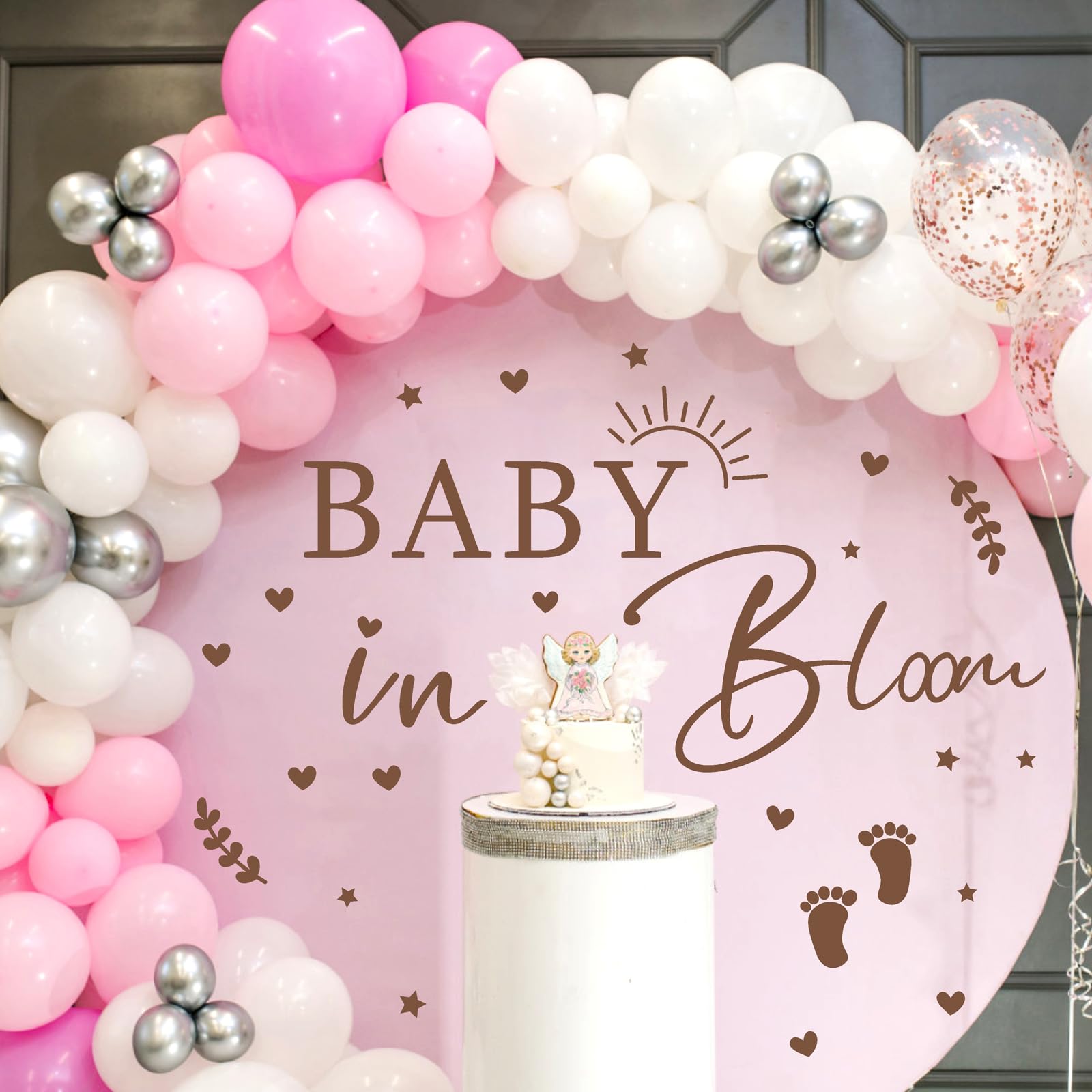HATARU baby sign package-included image shows simple setup for parties.