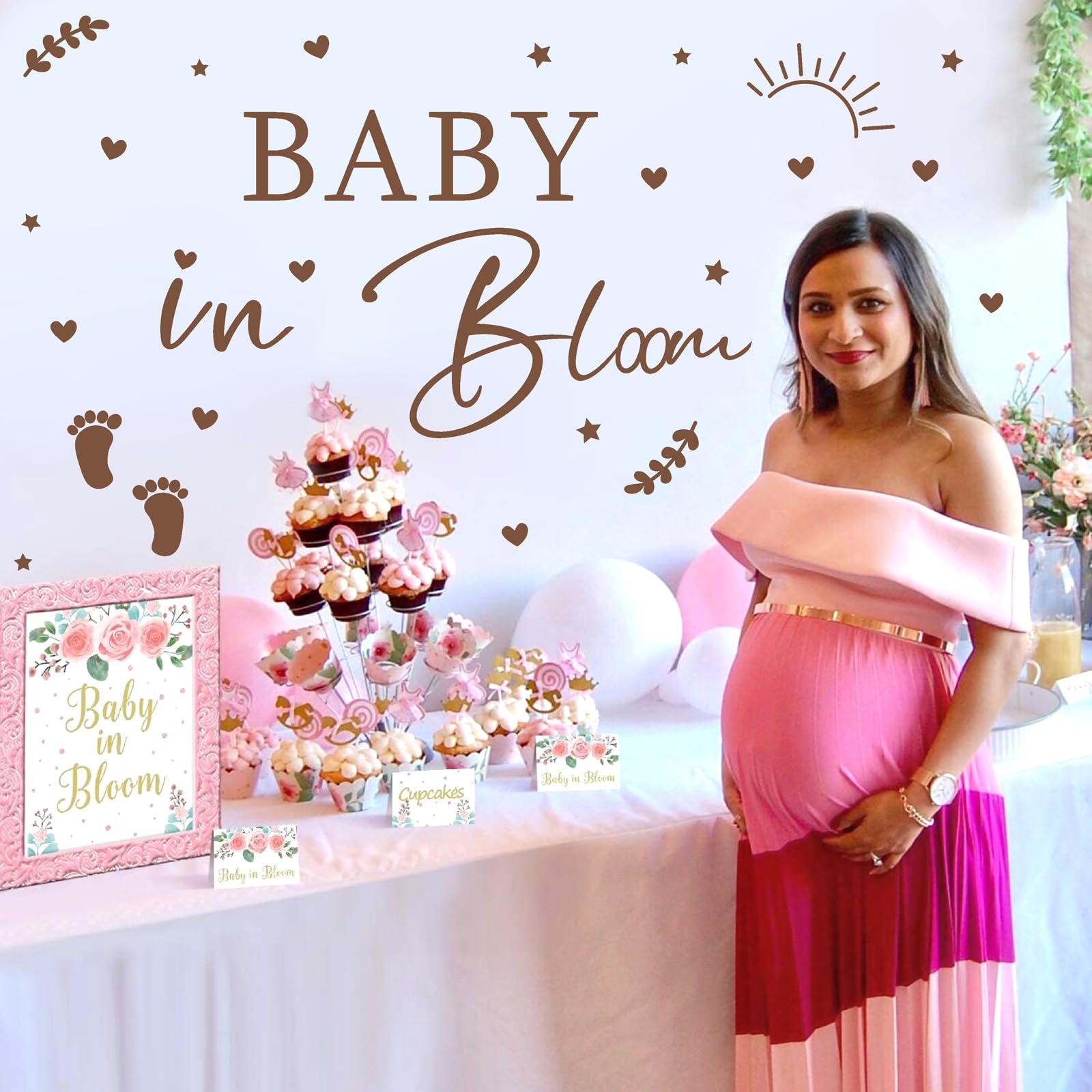 HATARU pregnancy announcement wall decal emphasizes heartfelt reveal moments.