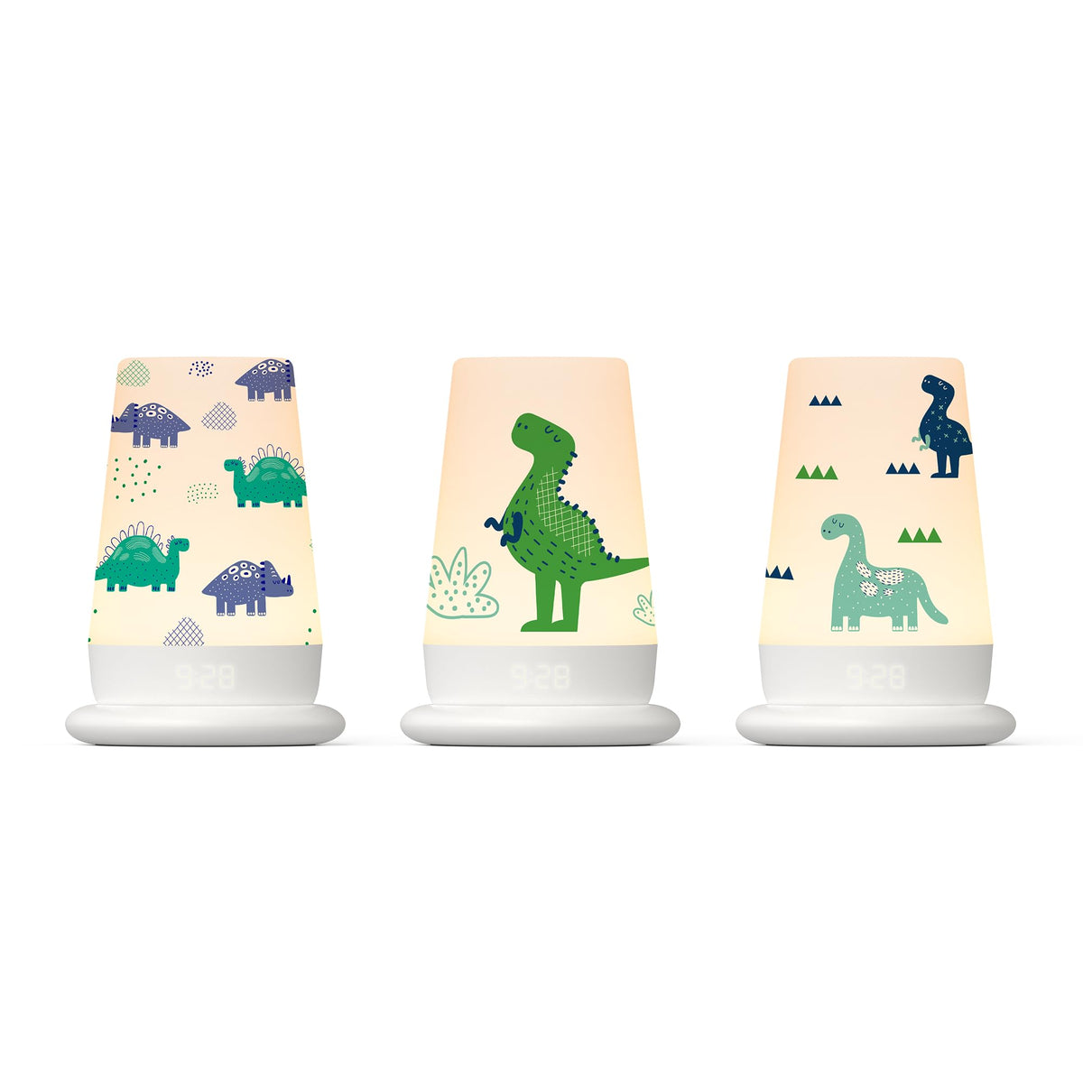 Hatch Baby Rest Dino Roar 3-pack coverlets coordinate nursery decor