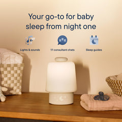 Hatch Rest Baby soft night-light glows gently for peaceful sleep.