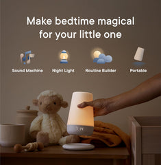 Hatch Rest+ Wi-Fi remote control enables easy setup from anywhere.