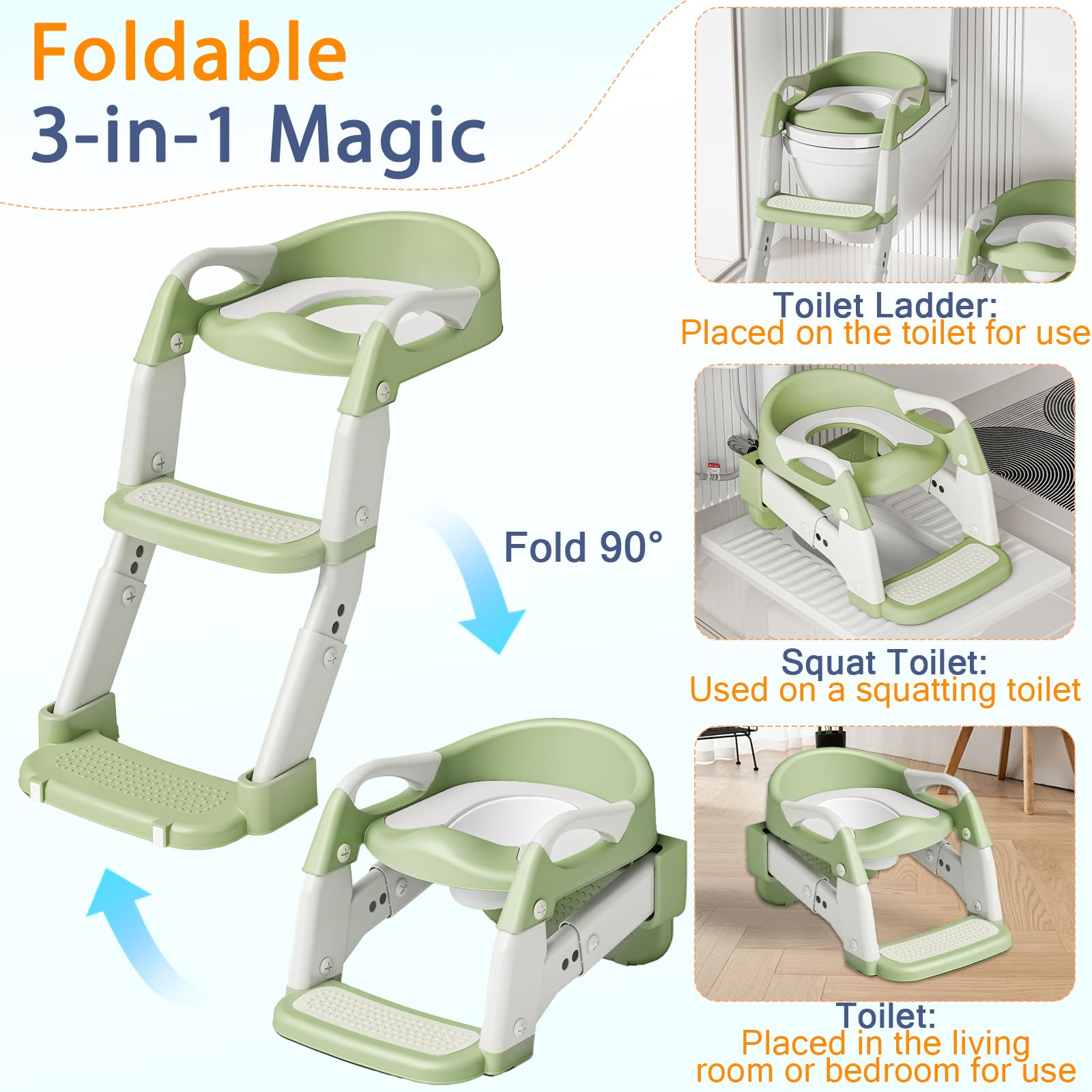 HATINGTOY adjustable-height potty seat for growing toddlers, fits standard toilets