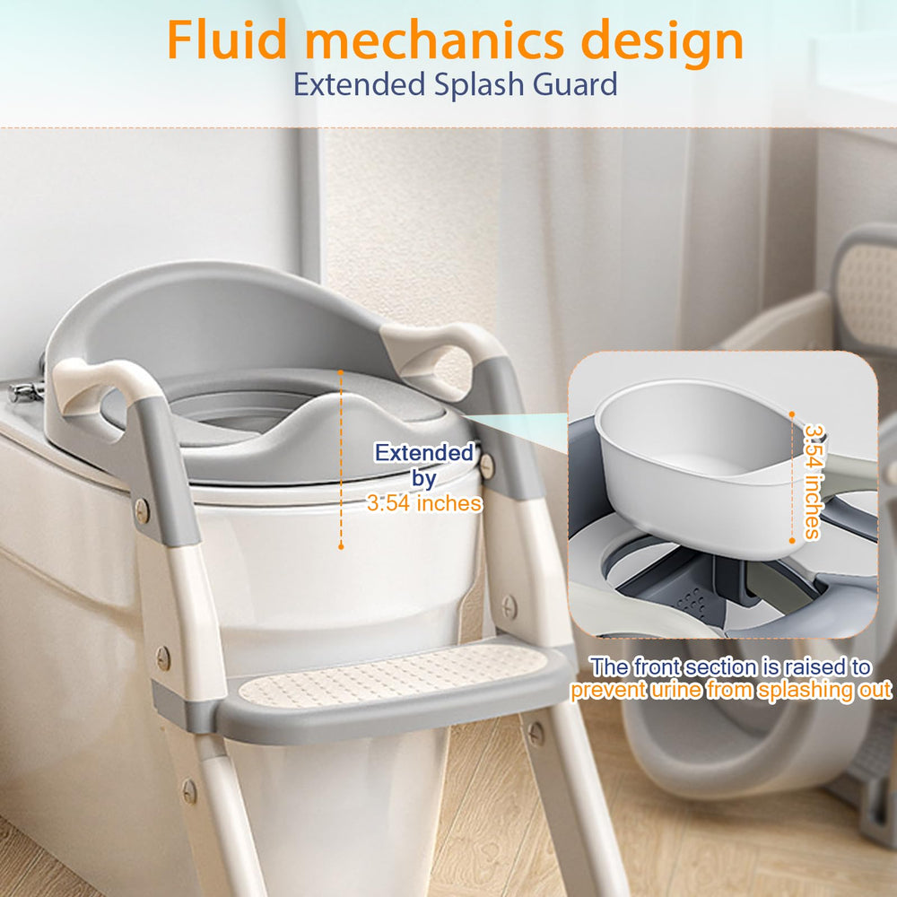 HATINGTOY deep-splash guard helps keep bathroom surfaces cleaner.