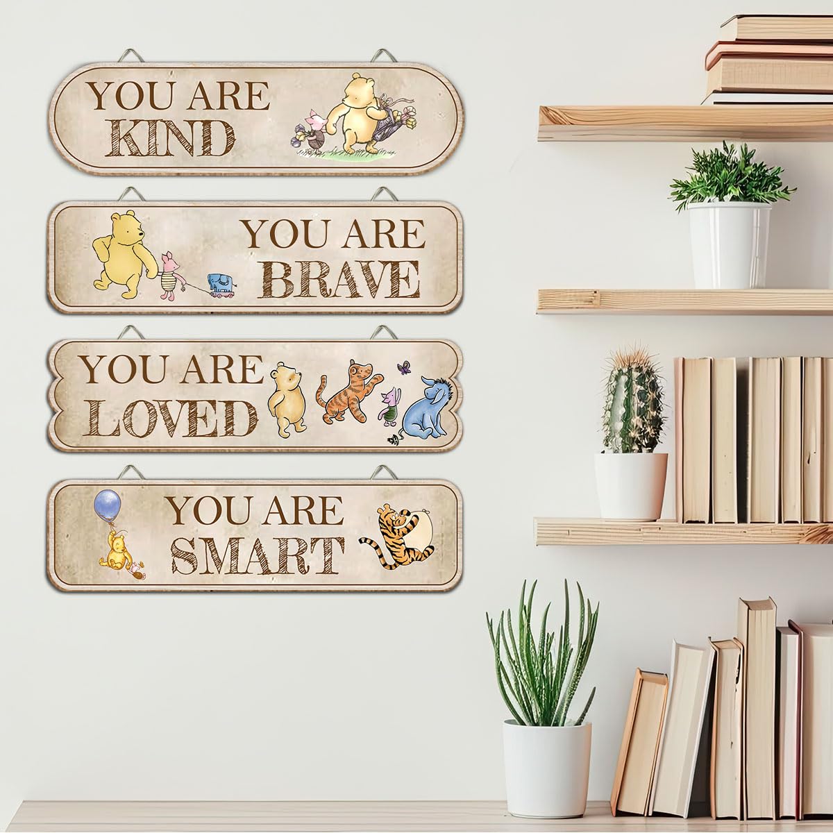 Hatzelou Pooh wall decor makes a thoughtful gift for new parents.