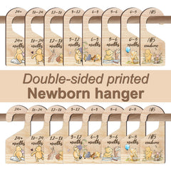 Hatzelou Winnie divider 6-9 months: durable wood and clear print for daily use.