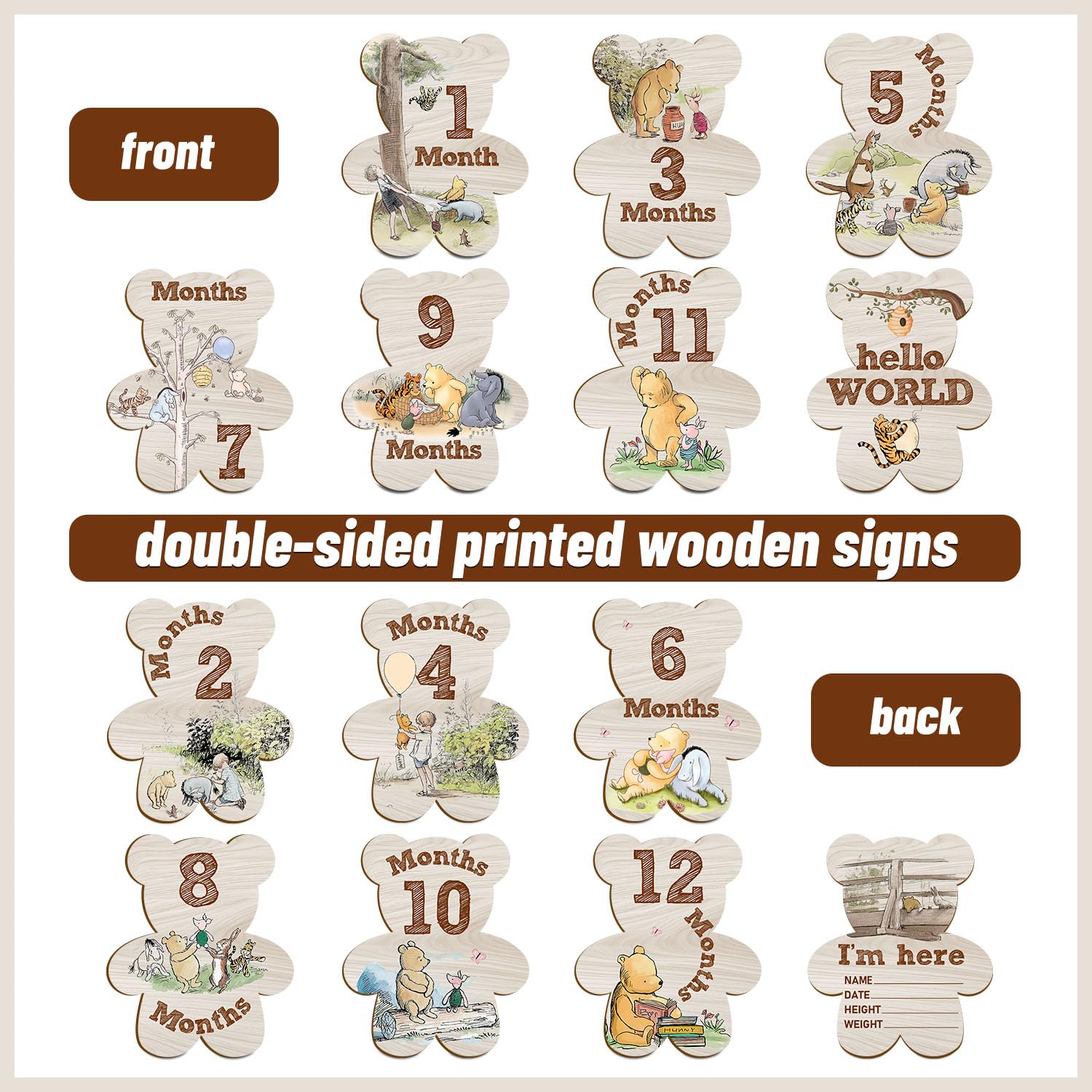 Hatzelou Winnie baby photo shoot setup for adorable monthly milestone captures
