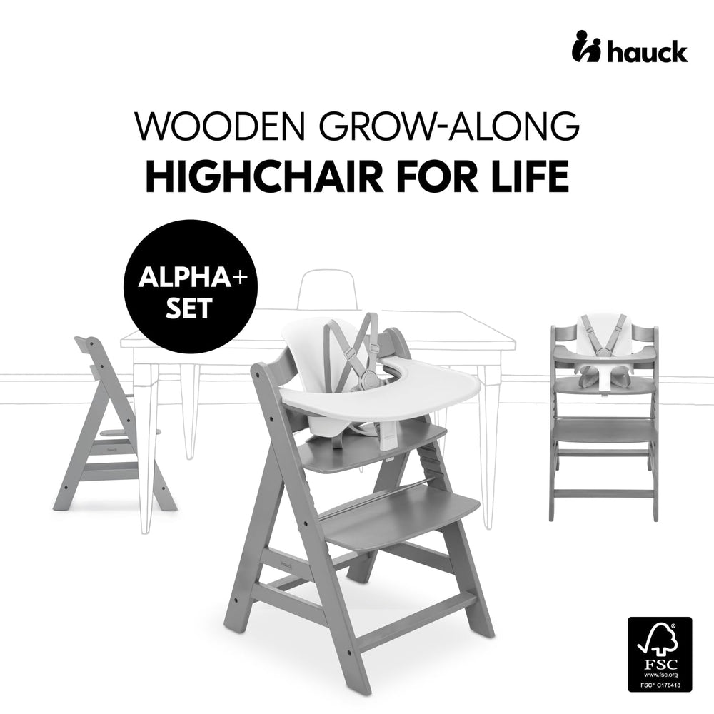 hauck Alpha+ ergonomic seat reducer creates comfortable seating from infancy