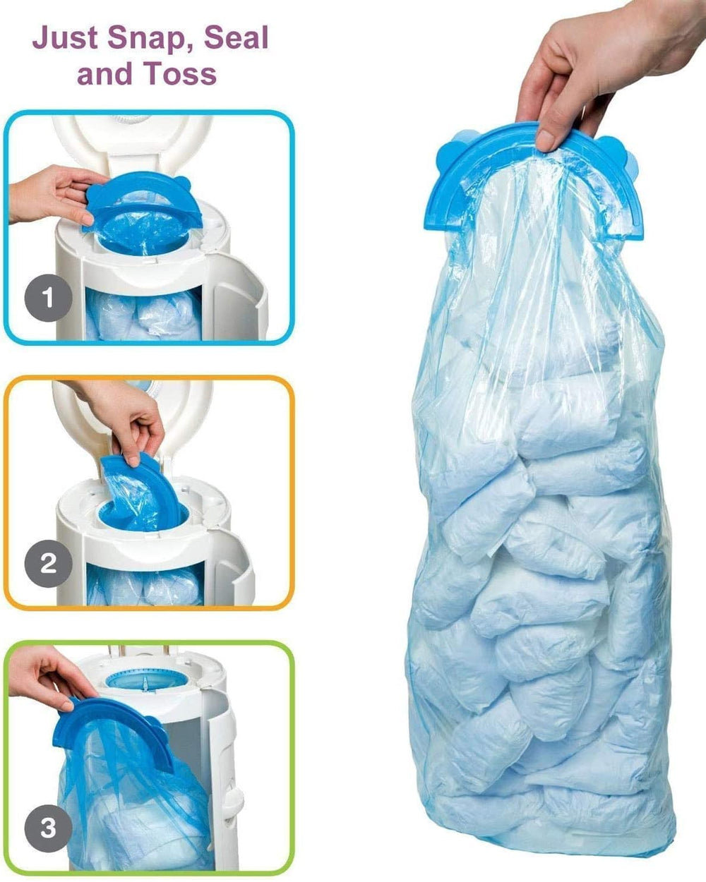 Hauinuey double-lace-side design helps prevent tears during bag handling.