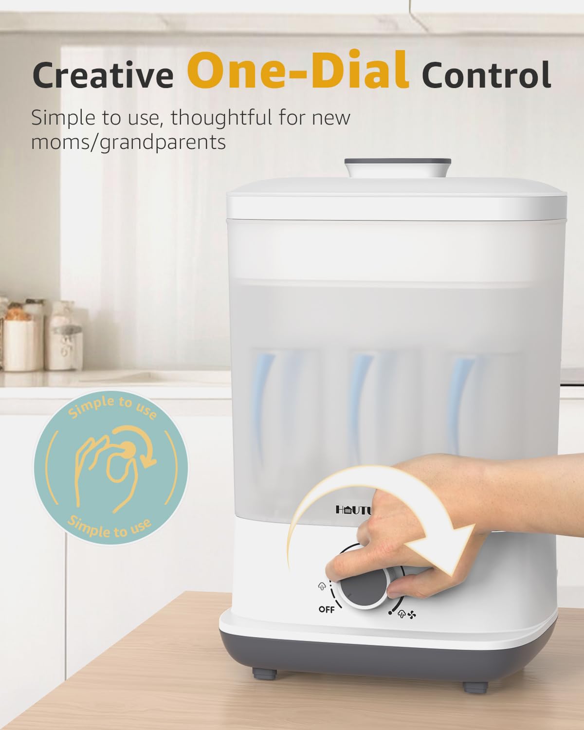 HAUTURE bottle dryer dries bottles 25% faster with no moisture.