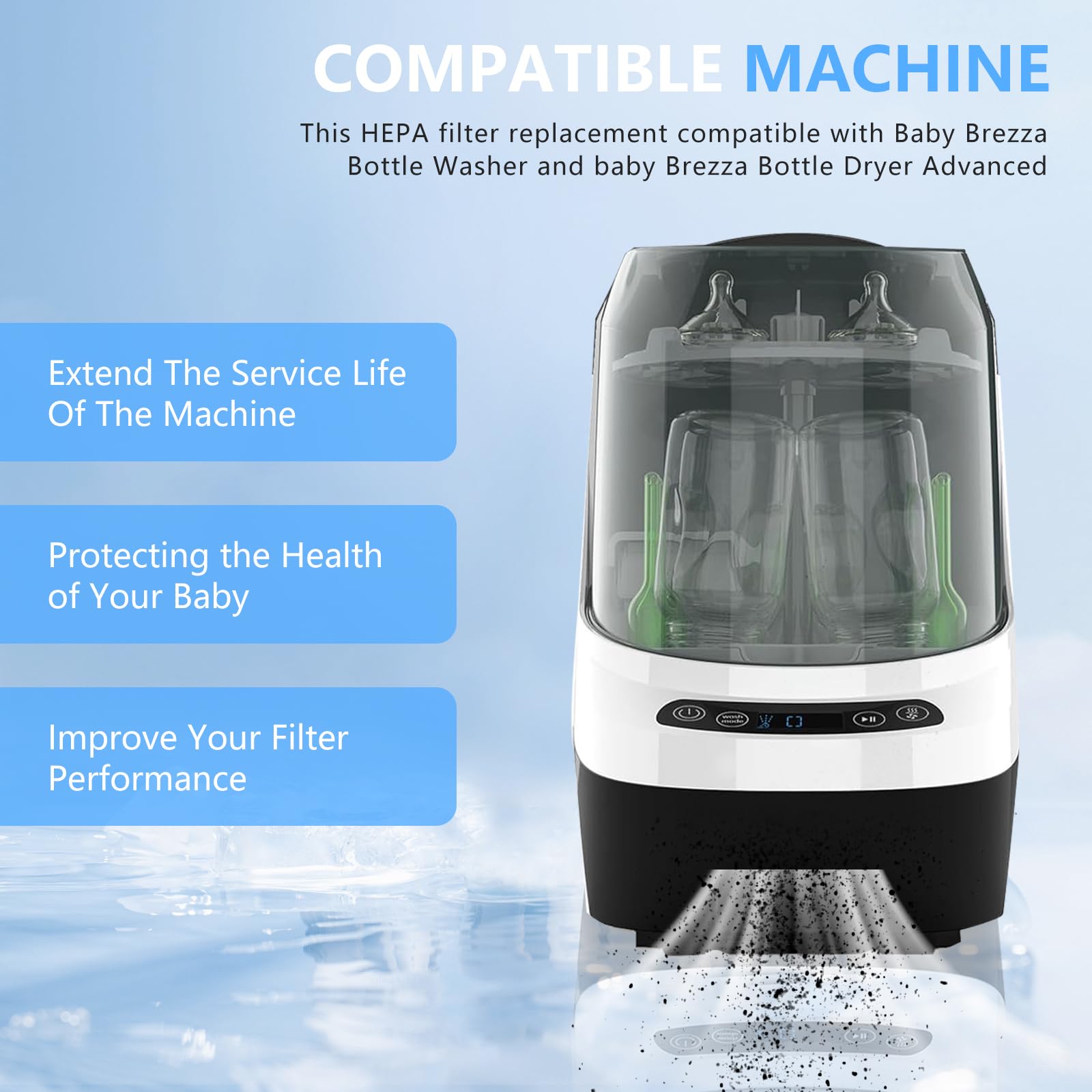 HAVANSIDY easy-installation filter for Baby Brezza simplifies replacement