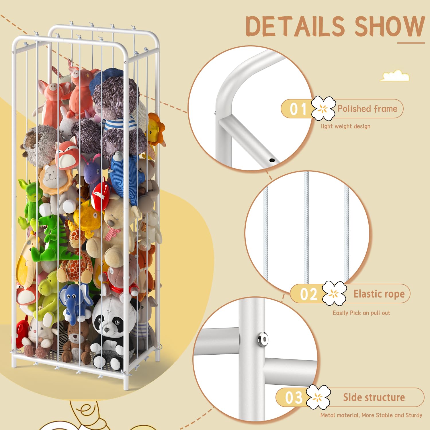 HAVEDAWN mesh-bottom feature enables spill-free transport while moving the shelf.
