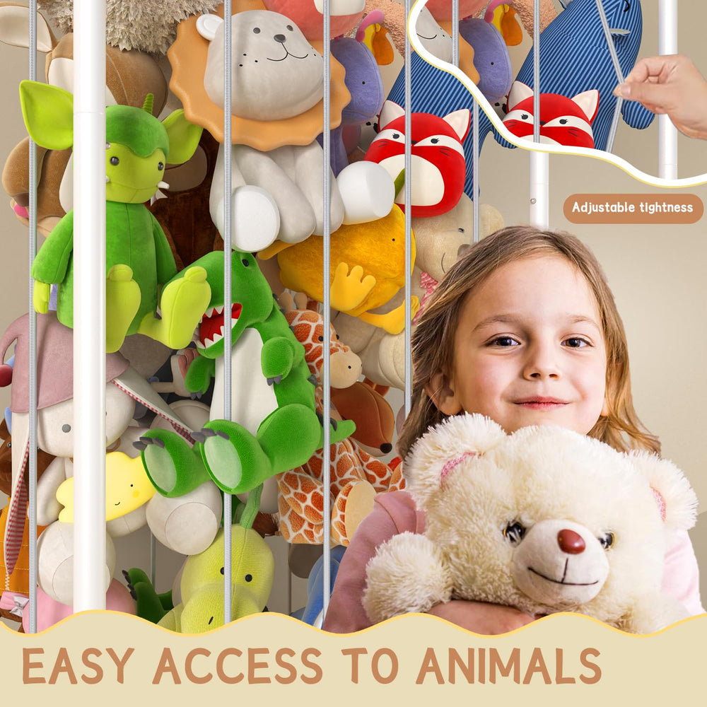 HAVEDAWN capacity-focused shot shows over 150 plush toys accommodated.