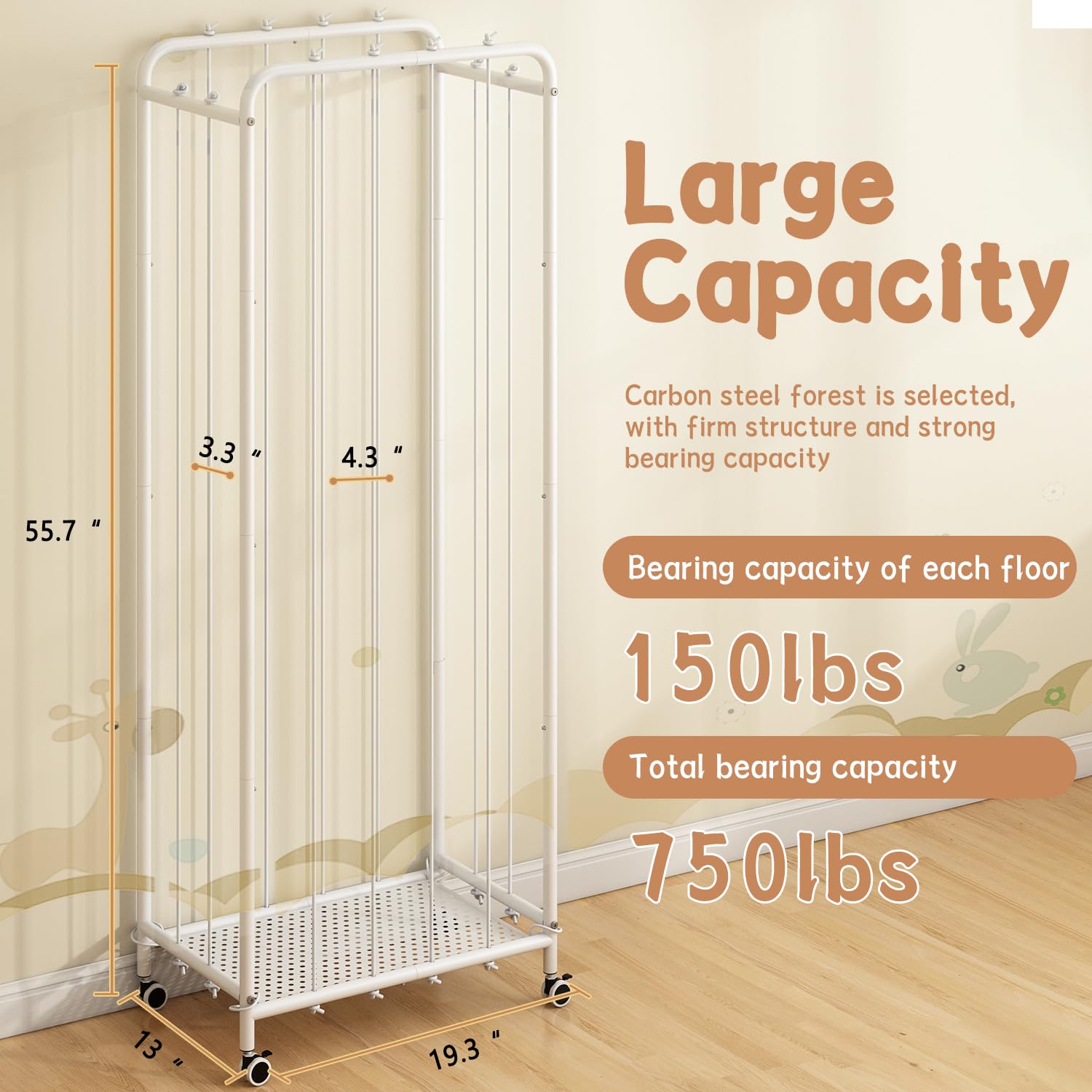 HAVEDAWN durable metal toy organizer detail for busy kids.
