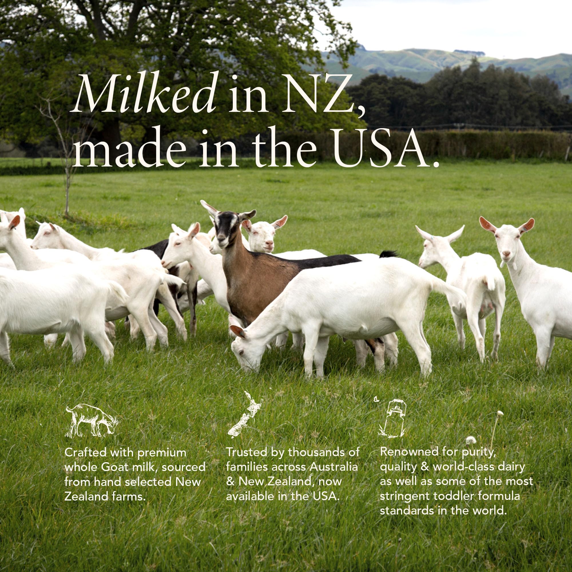 Haven Goat Toddler Formula proudly made in the USA