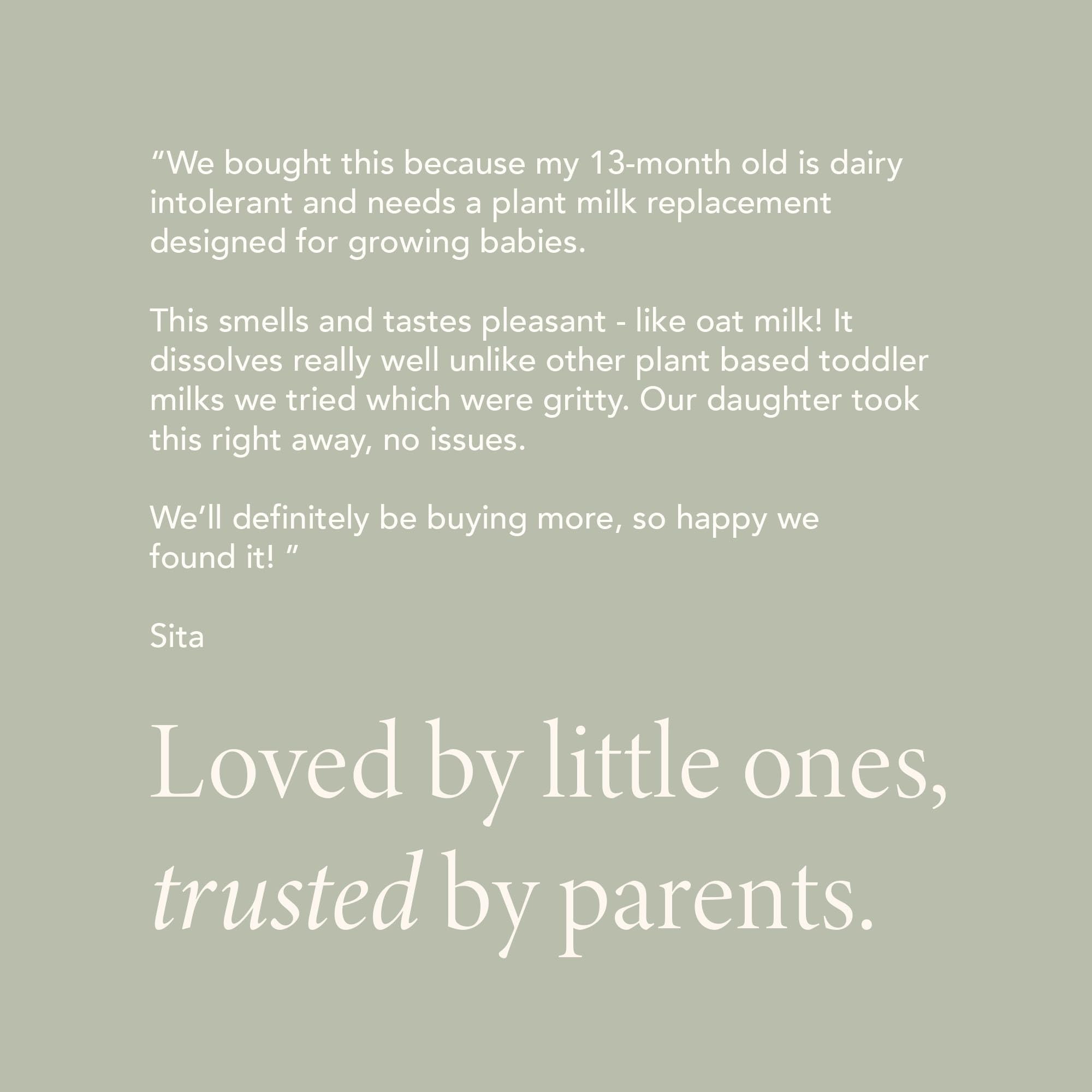 Haven Oat Toddler Palm Oil Free emphasizes gentle, palm-oil-free nutrition.