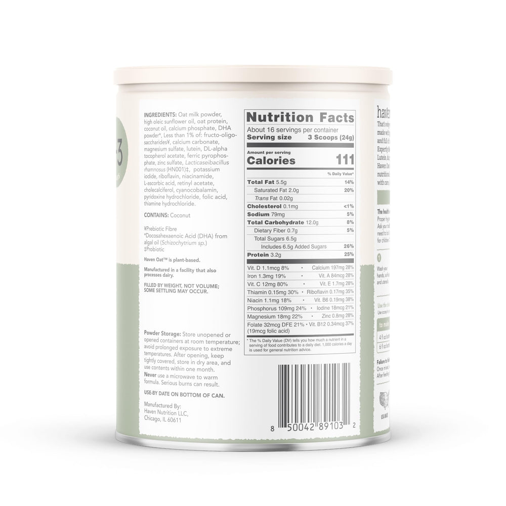 Haven Oat Toddler Ready To Use illustrates simple daily use for busy families.