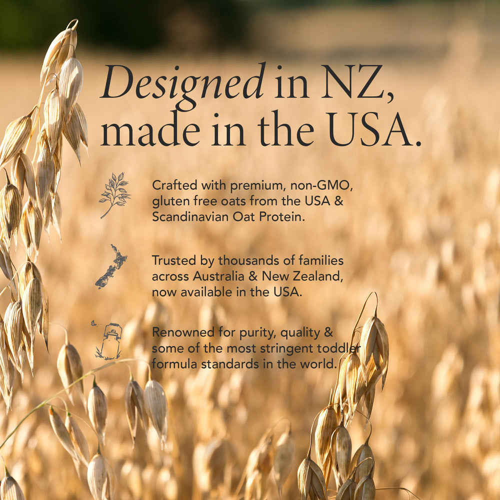 Haven Oat Toddler USA Made highlights farm-to-formula quality from the USA.