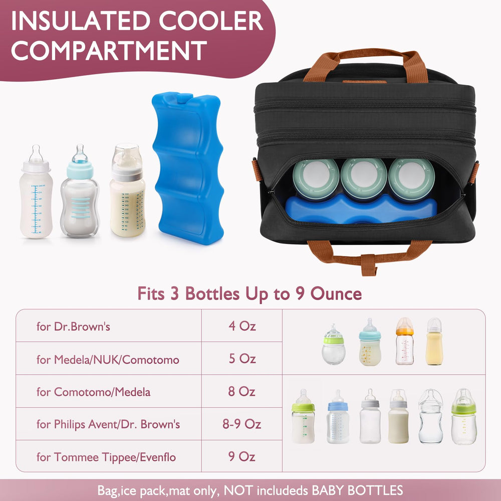 HavenMinds bag can be hung on a stroller for hands-free transport.
