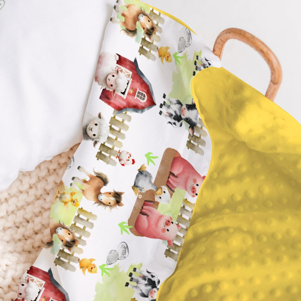 HawSkgFub 30x40 double-layer nursery swaddle for full coverage during naps.