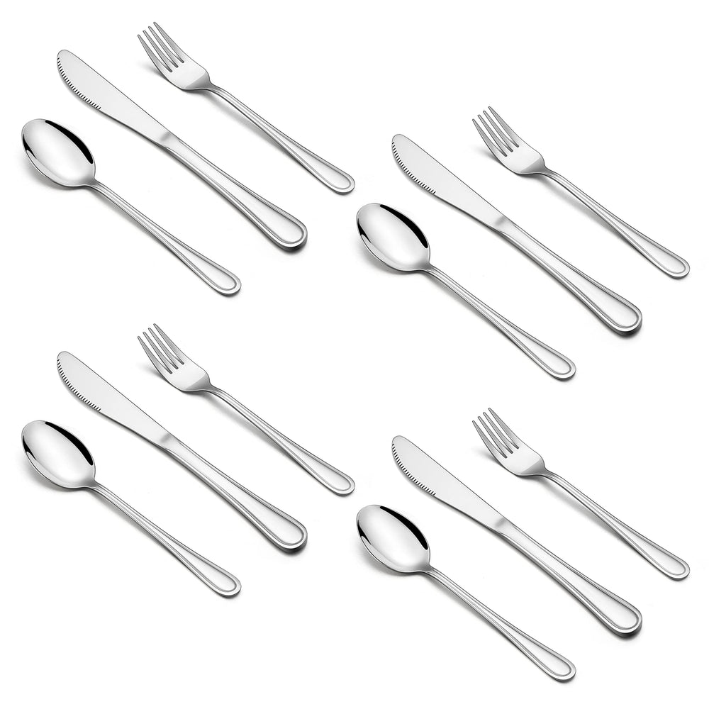 Haware 12-piece kids silverware set ready for home meals and self-feeding practice.