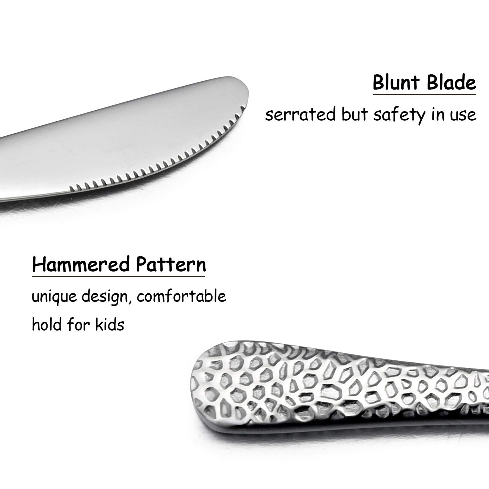 HaWare adult-look silverware design for confident toddler dining.