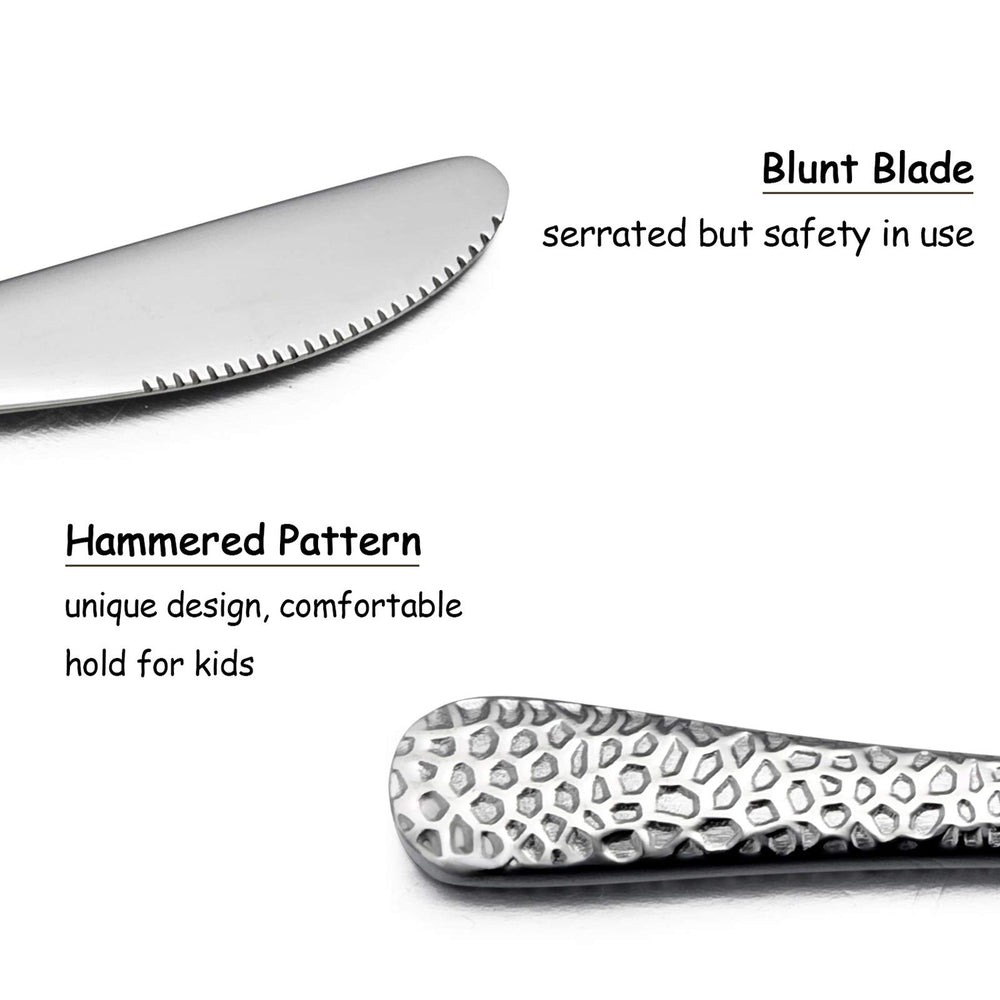 HaWare adult-look silverware design for confident toddler dining.