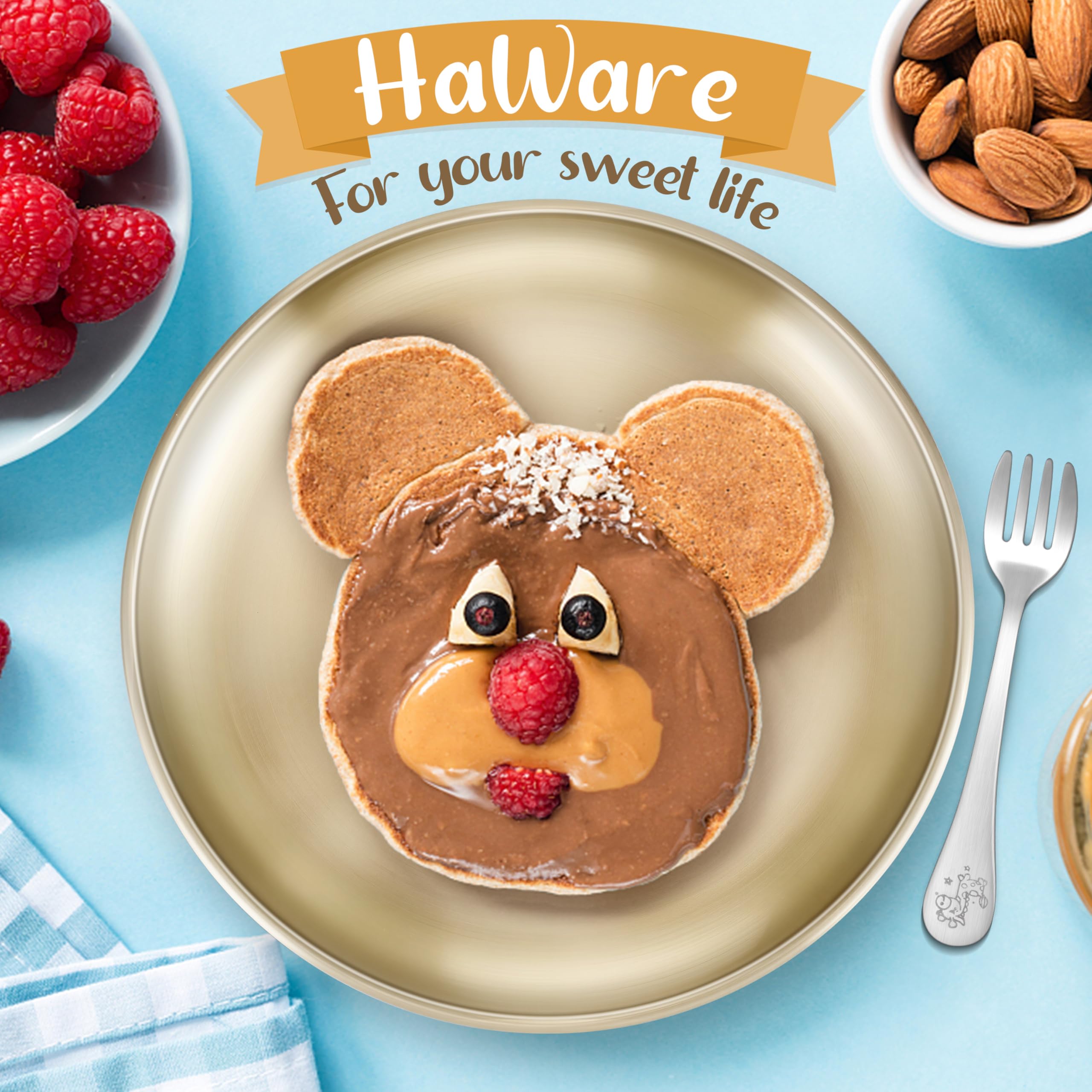 HaWare dishwasher-safe-stainless-plate simplifies cleanup and long life