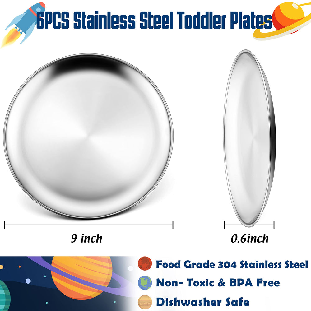 HaWare kid-friendly edge-safety plates showcase smooth edges for safe mealtimes.