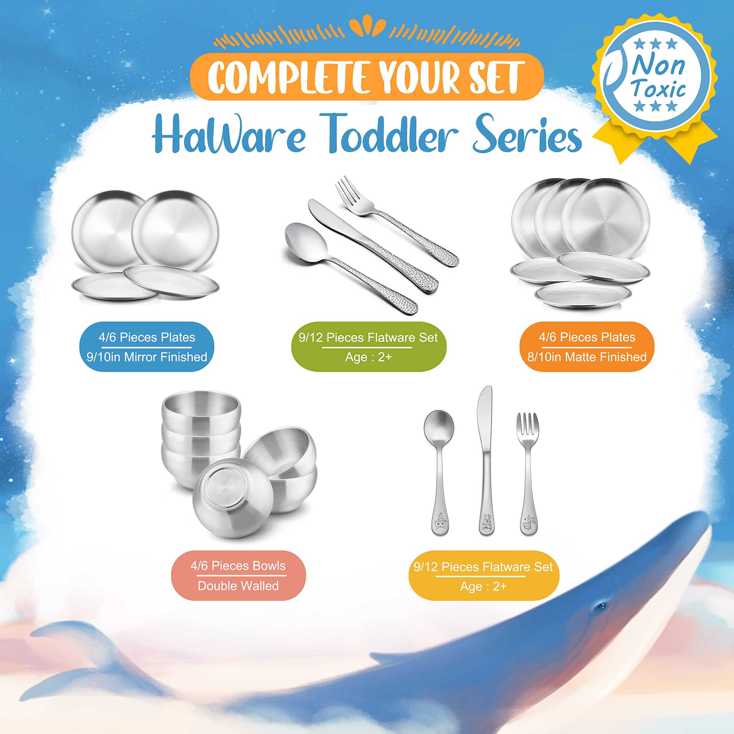 Haware outdoor-mealtime flatware ready for camping or picnics.